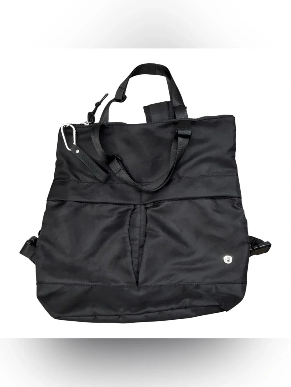 BEARPAW Convertible Nylon Tote Backpack Black Bag
